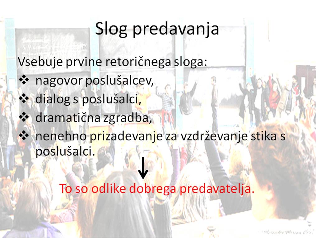 Slog predavanja
