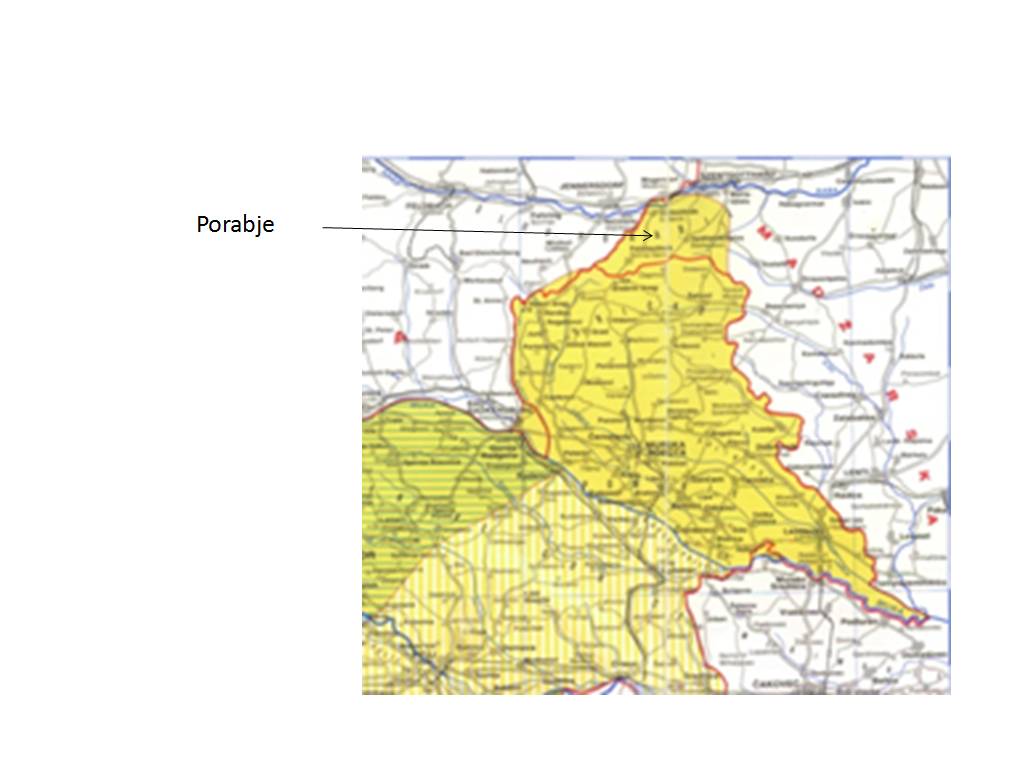 Porabje-karta