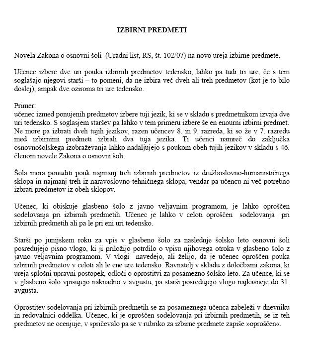 Izbirni