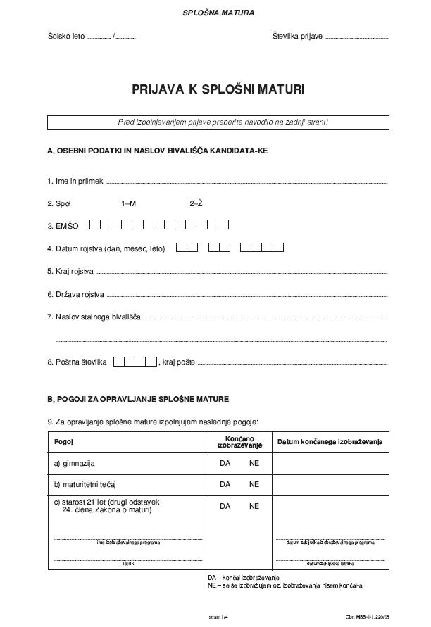 Matura 1